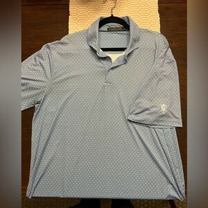 RLX Ralph Lauren Light Blue Polo with White Dots